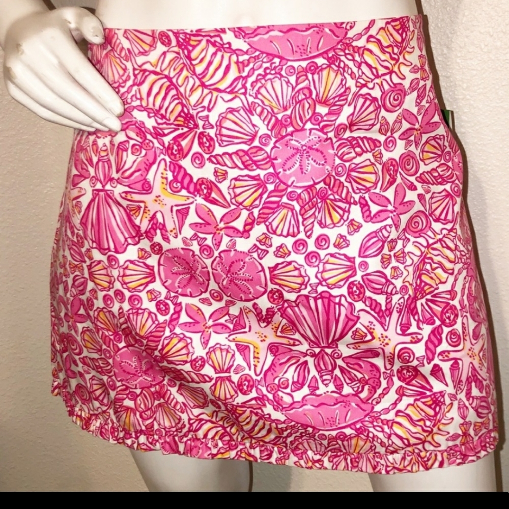 Lilly Pulitzer Callie Mini Skirt Hottie Pink shell
